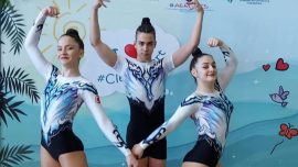 Aerobikte milli sporcular Azerbaycan'da finale kaldı