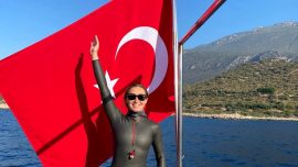 Serbest Dalış Türkiye Şampiyonası Antalya'da başladı