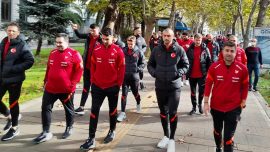 A Milli Takım Podgoritsa'da şehir turu attı