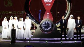 Katar'da 2022 FIFA Dünya Kupası geri sayım saati açıldı