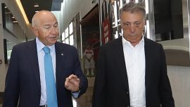 Ahmet Nur Çebi, Nihat Özdemir ile hakemleri konuştu