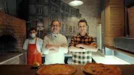 Bakan Kasapoğlu ile Guidetti pizza yaptı