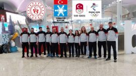 Kayak olimpiyat kafilesi Çin'e gitti
