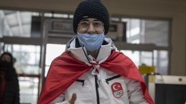 Sürat patenci Furkan Akar Kış Olimpiyatları'na uğurlandı