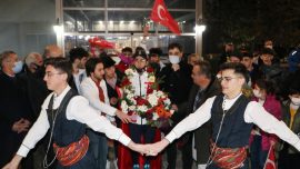 Furkan Akar Erzurum'da coşkulu karşılama