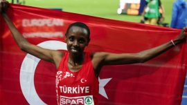 Milli atlet Yasemin Can'dan Serradilla Kros Yarışması'nda birincilik