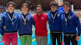 Milli sporcular Macaristan'da altın madalya kazandı