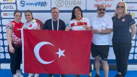 Özel sporcu Mihriban Korkmaz Dubai'de altın madalya kazandı