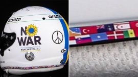 Sebastian Vettel'in yeni kaskında KKTC bayrağı da bulunuyor