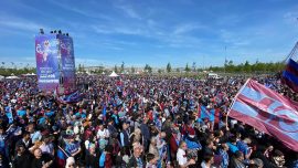 İstanbul'da Trabzonspor'un şampiyonluğu kutlanıyor