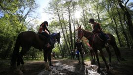 Kırklareli'nde "Uluslararası Atlı Dayanıklılık Yarışmaları" yapıldı