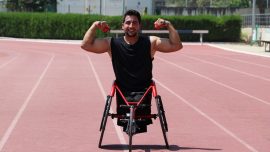 Bilek güreşinde şampiyon olan paralimpik sporcu atletizmde başarı istiyor