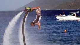 Bodrum'da Türkiye Su Jeti ve Flyboard Şampiyonası başladı