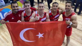 Erkek Milli Artistik Cimnastik Takımı'ndan altın madalya