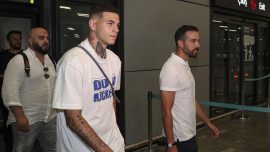 Fenerbahçe'nin prensip anlaşmasına vardığı Tiago Çukur İstanbul'da