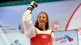 Milli tekvandocu Nafia Kuş'tan altın madalya