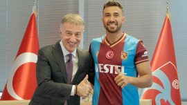 Trabzonspor'da Trezeguet için imza töreni düzenlendi
