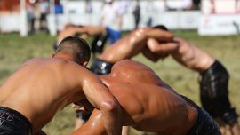 Dünya Göçebe Oyunları'nda temsil edecek pehlivanlar belirlendi