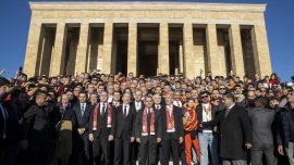Galatasaray Kulübü'nden Anıtkabir'e ziyaret
