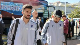 Trabzonspor kafilesi Sırbistan'a gitti