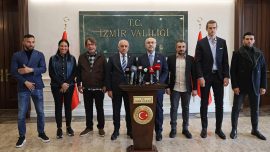 TFF Başkanı Mehmet Büyükekşi'den İzmir Valisi Yavuz Selim Köşger'e ziyaret