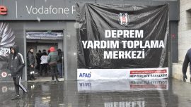 Beşiktaş'tan depremzedeler yardım