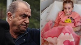 Enkazdan kurtarılan Bensu, Fatih Terim'le görüştü