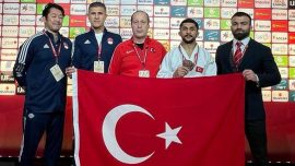 Milli judocu Salih Yıldız İsrail'de bronz madalya kazandı