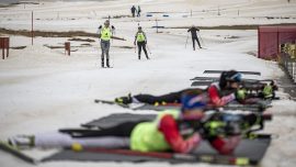 Biatlon Türkiye Şampiyonası Erzurum'da başladı