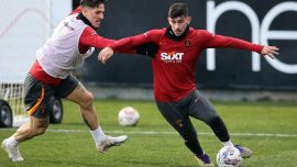Galatasaray'da derbi hazırlıkları sürdü
