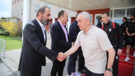 Sivasspor'da bayramlaşma programı düzenlendi