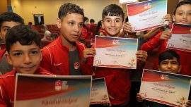 Dezavantajlı çocuklar "Dayanışma İçin Spor Projesi"nde buluştu