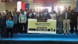Hatay ve Osmaniye'de amatör spor kulüplerine nakdi yardım