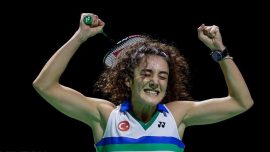 Milli badmintoncu Neslihan Yiğit 3. Avrupa Oyunları'nda son 16 turuna yükseldi