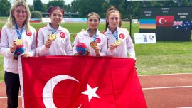 Türkiye Kadın Bayrak Takımı 4x100 metre koşusunda oyunlar rekoru kırdı