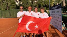 14 Yaş Erkek Milli Tenis Takımı finale yükseldi