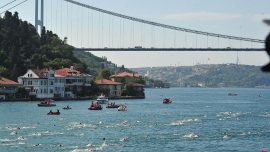 35. Boğaziçi Kıtalararası Yüzme Yarışı, İstanbul'da yapıldı