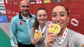 Badmintonda Bengisu Erçetin-Nazlıcan İnci çifti Polonya'da şampiyon oldu