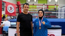 Depremzede boksör Türkiye üçüncüsü oldu