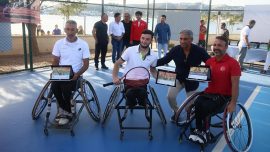 Bodrum'daki Tekerlekli Sandalye 100. Yıl Tenis Turnuvası tamamlandı