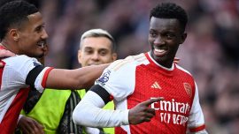 Nketiah "hat trick" yaptı Arsenal farklı kazandı