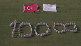 Tekvandoculardan Cumhuriyet'in 100. yılı kutlaması