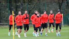 A Milli Futbol Takımı Cardiff'teki ilk çalışmasını yaptı