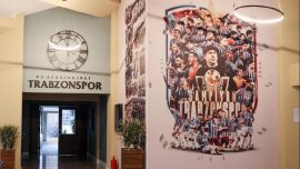 Trabzonspor'un yenilenen tesislerinde şampiyonluk vurgusu