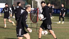 Beşiktaş'ta Rachid Ghezzal takımla çalıştı