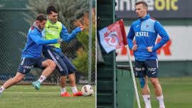 Trabzonspor'da Mislav Orsic antrenmanda yer aldı